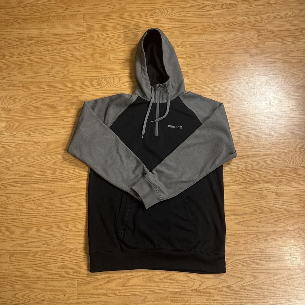 Burton Men's Pullover Black/Gray Medium
